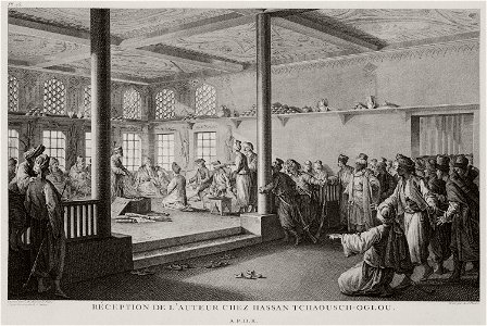Réception de l'auteur chez Hassan Tchaousch-oglou - Choiseul-gouffier Gabriel Florent Auguste De - 1782
