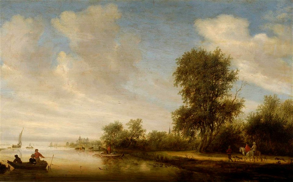 Ruysdael, Paysage fluvial