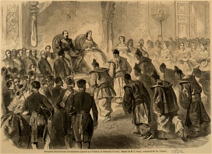 Réception des ambassadeurs du Japon par Napoléon III en 1862
