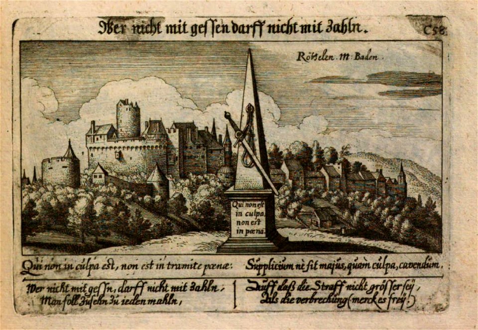 Rötteln Meisner Merian 1678