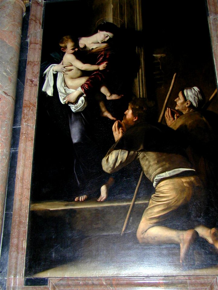 S Eustachio - s Agostino - caravaggio - madonna dei pellegrini 1
