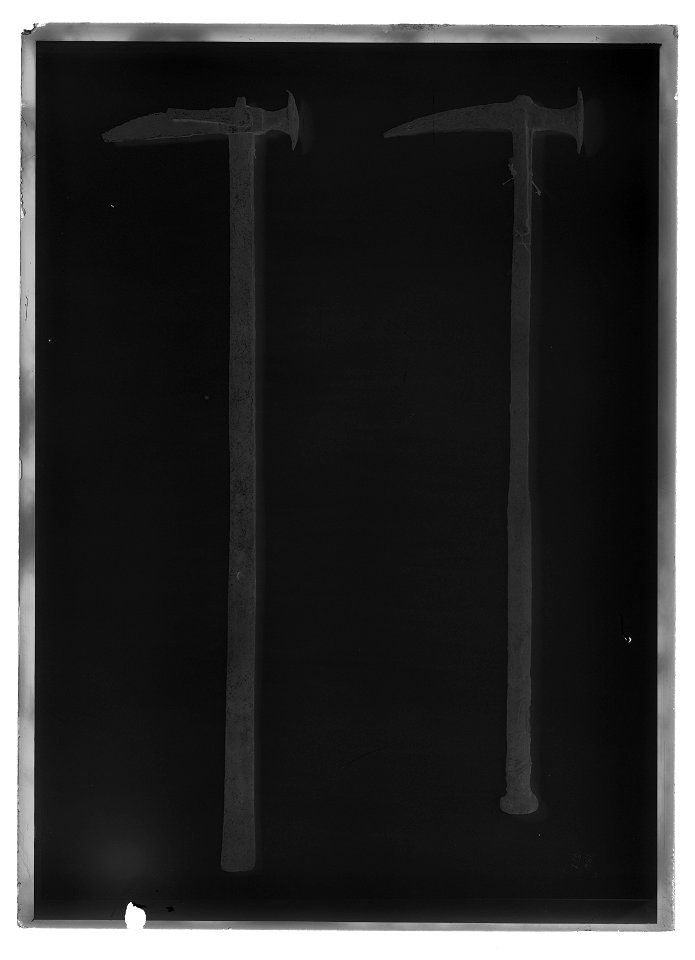 Ryttarhammare, jordfynd, Tyskland ca 1550-1625 - Livrustkammaren - 51825-negative