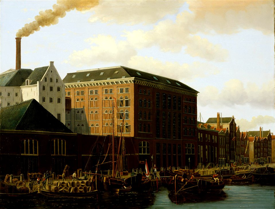 SA 1763-Suikerraffinaderij aan de Lauriergracht-Suikerfabriek 'Berlijn' aan de Lauriergracht