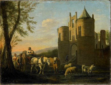 SA 7456-De voorpoort van kasteel Egmond