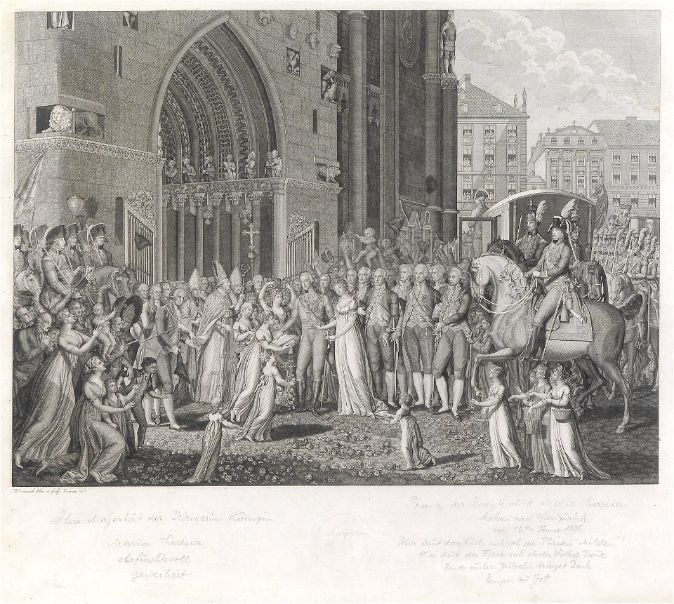 Rückkehr Kaiser Franz II und seiner Gemahlin 1806