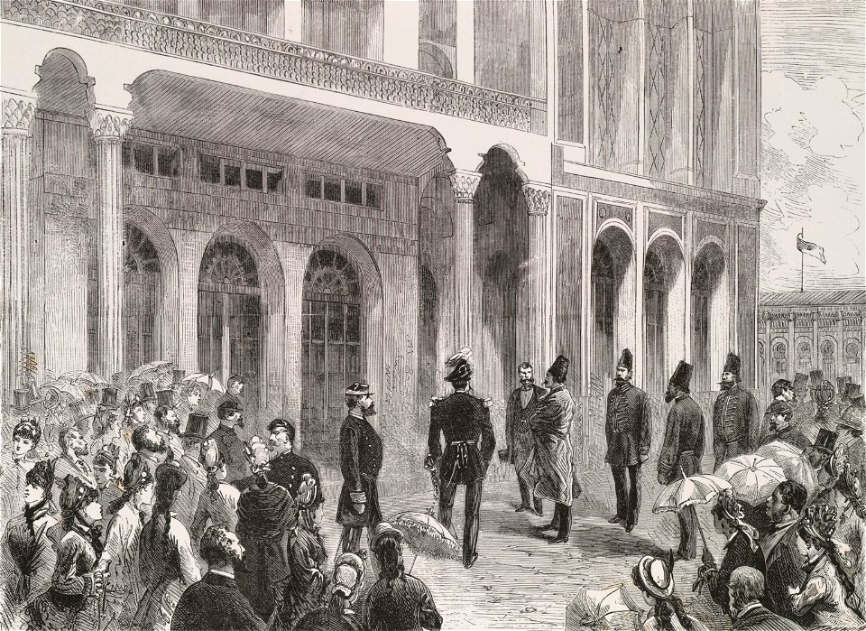 S.M. le Shah de Perse se rendant à son pavillon du Trocadéro