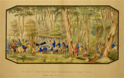 Sa-tan-ti Addressing the Peace Commissioners at Council Grove-1985.66.384183 1