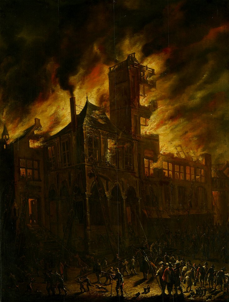 SA 3002-De brand van het oude stadhuis op de Dam (7 juli 1652)