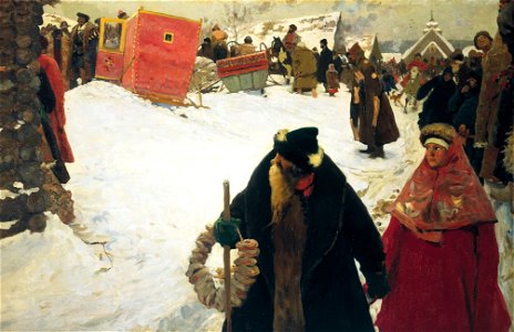 S. V. Ivanov. Foreigners' arrival to Moscow, XVII century. (1901)