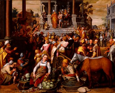 SA 40891-Ecce Homo-Martktafereel met Ecce Homo