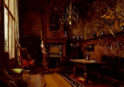 SA 1906-Het atelier in de villa van het echtpaar Willet-Holthuysen te Le Vésinet-Het atelier van de heer Willet in le Vesinet (andere titel- Stijlkamer)