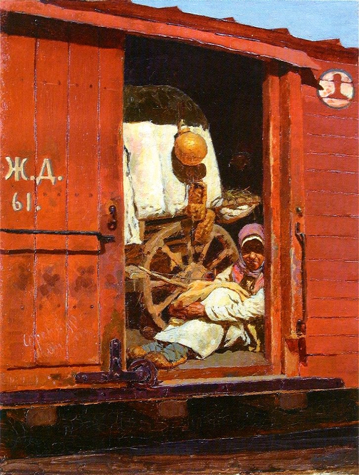 S. V. Ivanov. Female migrant (1886)
