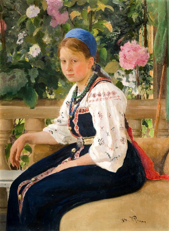 S.F.Mamontova by I.Repin (1879)