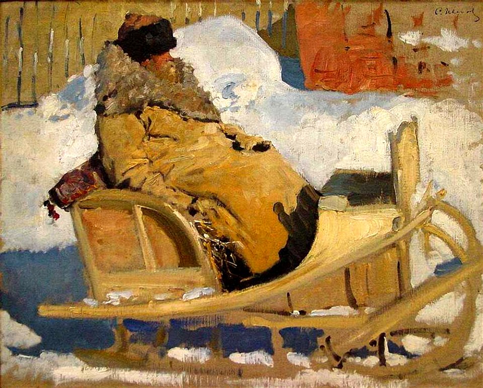 S. V. Ivanov. Peasant in the sled. (1904-1905)