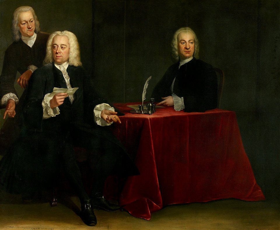SA 3041-De regenten van het Leprozenhuis-Twee regenten en de binnenvader van het Leprozenhuis