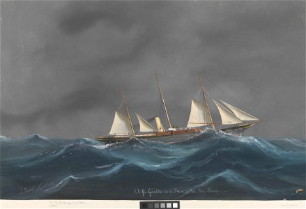S.S.Y. Giralda in a storm in the Bay Biscay RMG PY8791