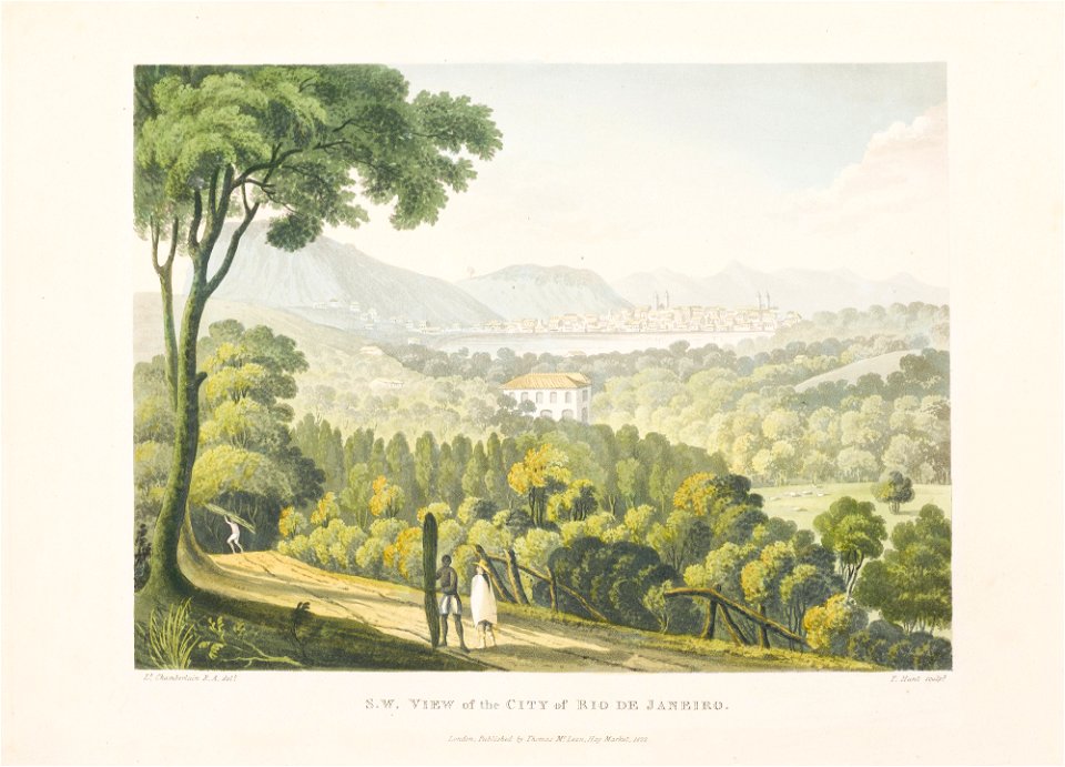S. W. View of the City of Rio de Janeiro (2), da Coleção Brasiliana Iconográfica
