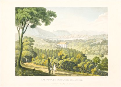 S. W. View of the City of Rio de Janeiro (2), da Coleção Brasiliana Iconográfica