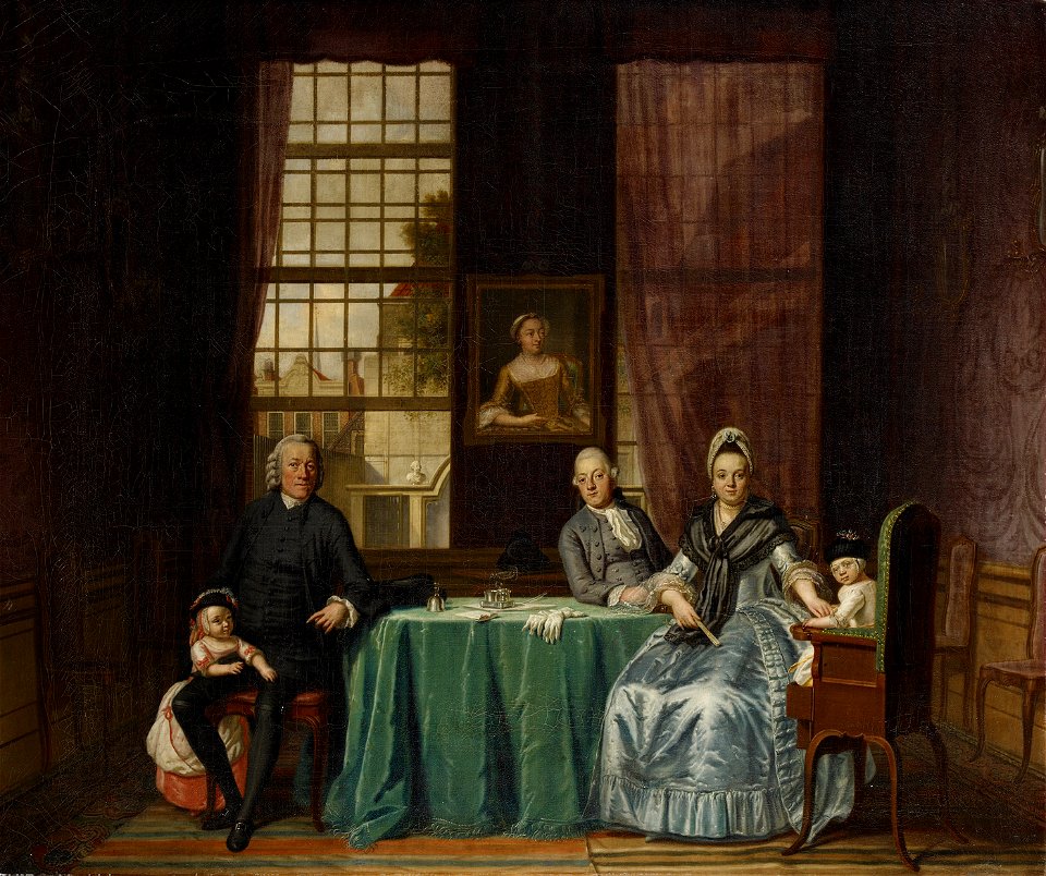 SA 22795-Familiegroep in interieur