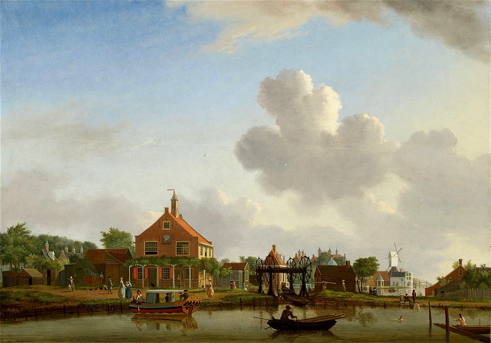 SA 8757-Het Polderhuis aan de Boerenwetering-Het Polderhuis aan de Boerenwetering gezien vanaf de Mennonietensloot
