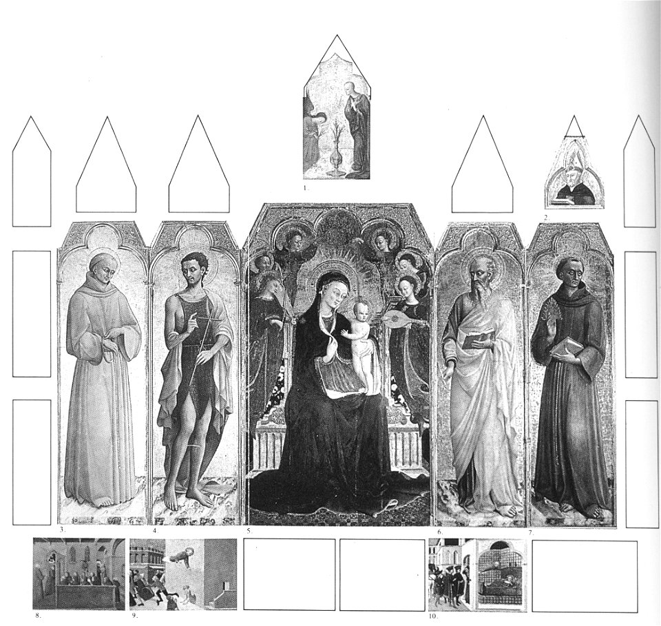 S. Francis Altarpiece.1437-44. Front side. Reconstruction