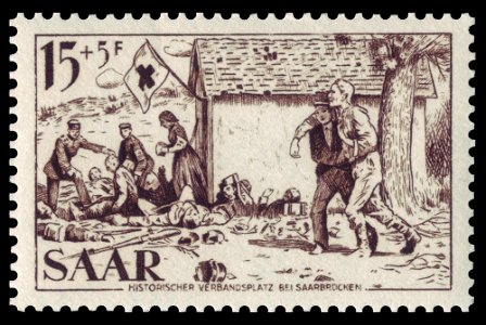 Saar 1956 370 Historischer Verbandsplatz bei Saarbrücken