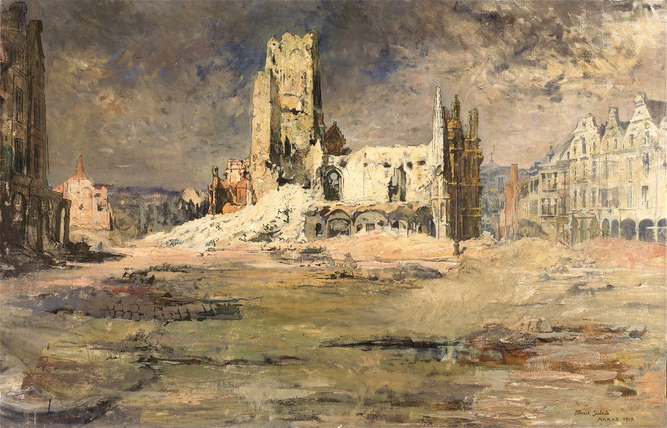 Fernand Sabatté - WW I - The Arras Belfry (1916)