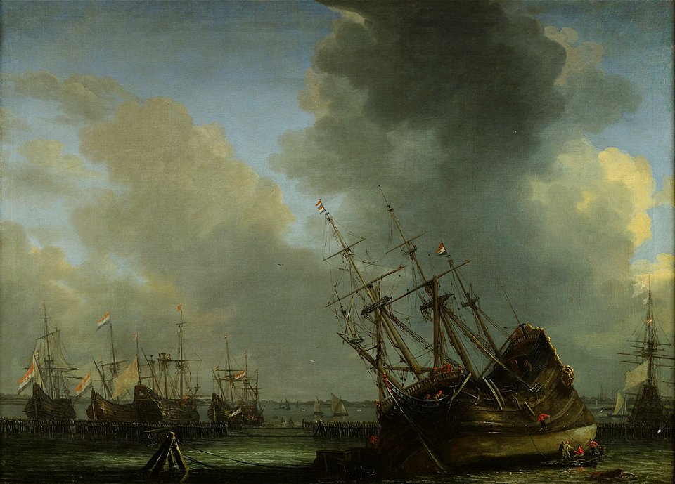 SA 25253-Het kalefateren van een schip-Het herstellen van een schip