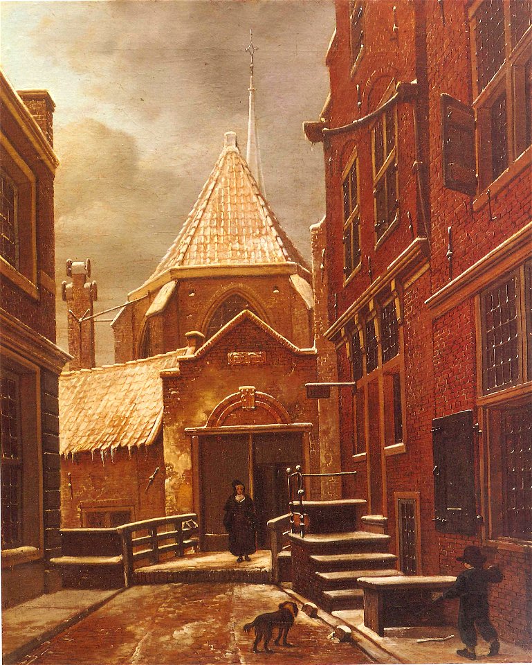 SA 29191-De Begijnensteeg met de ingang van het Begijnhof