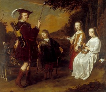 S. Koninck - Pieter Coenen (1586-1637) en zijn kinderen Johan, Catharina en Geertuyd - NK2917 - Cultural Heritage Agency of the Netherlands Art Collection