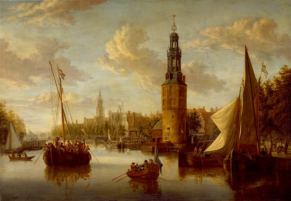 SA 21-Het scheepgaan van compagnietroepen bij de Montelbaanstoren