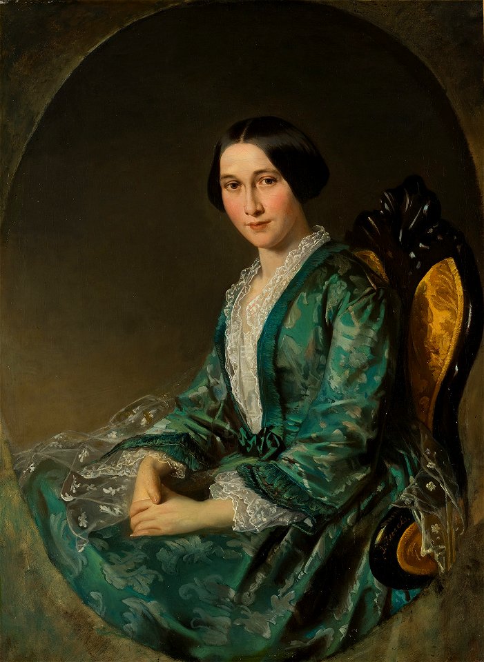 SA 56465-Jeanette Bloemen (1829-1915), echtgenote van de Amsterdamse makelaar Hendrik Luden (1822-1895)