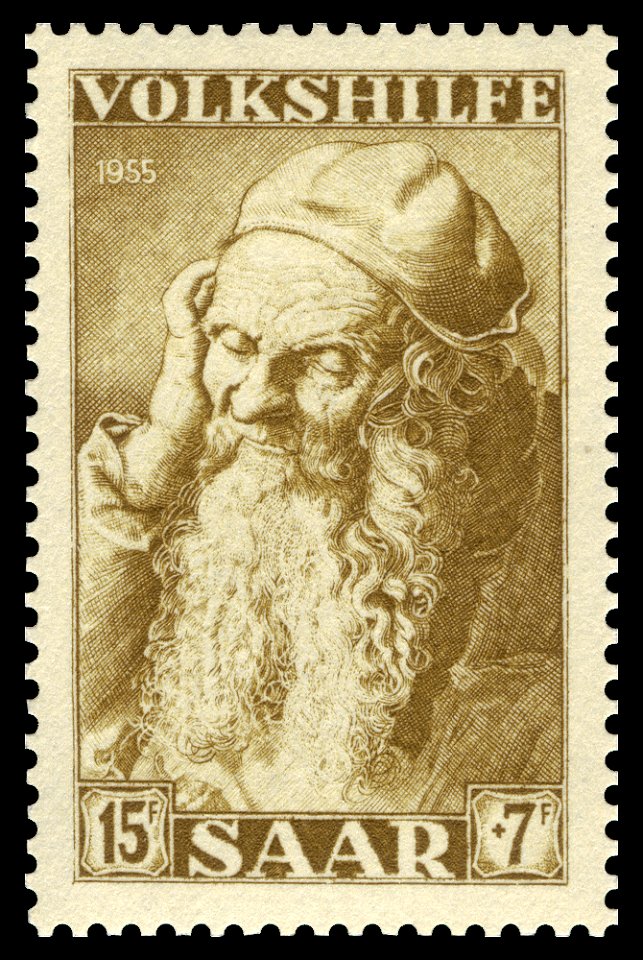 Saar 1955 367 Albrecht Dürer - Alter Mann von Antwerpen