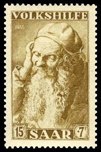 Saar 1955 367 Albrecht Dürer - Alter Mann von Antwerpen