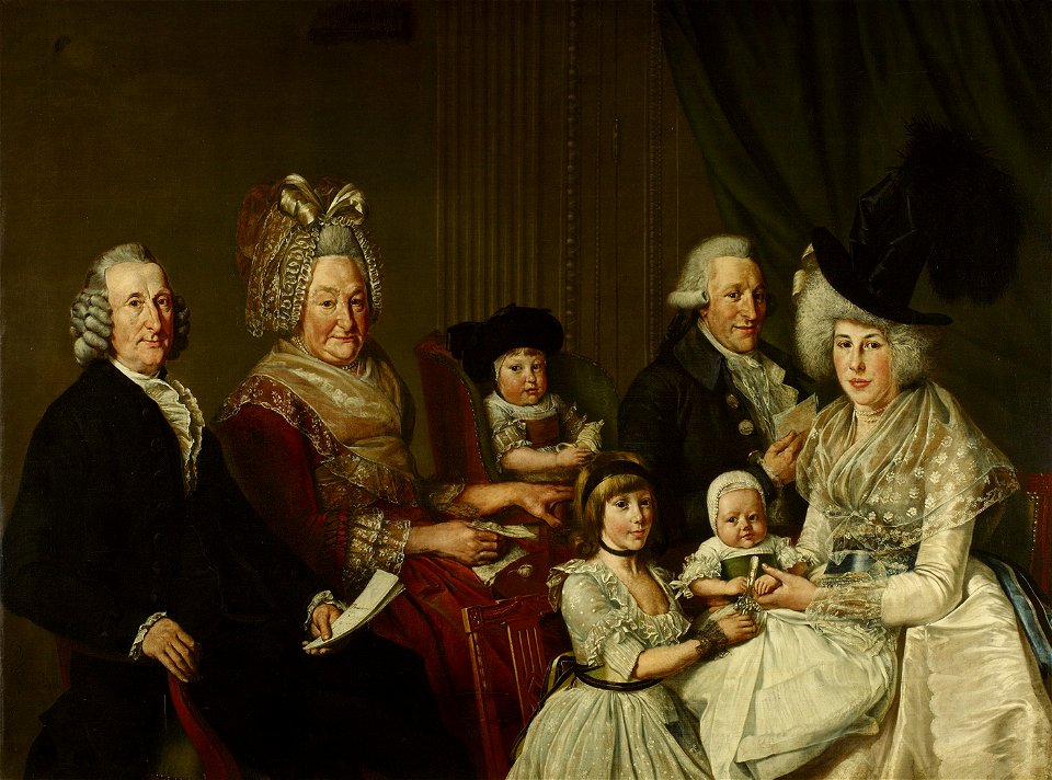 SA 45-Pieter de Clercq (1731-1807) en zijn familie-De familie van Pieter de Clercq, in drie generaties bijeen