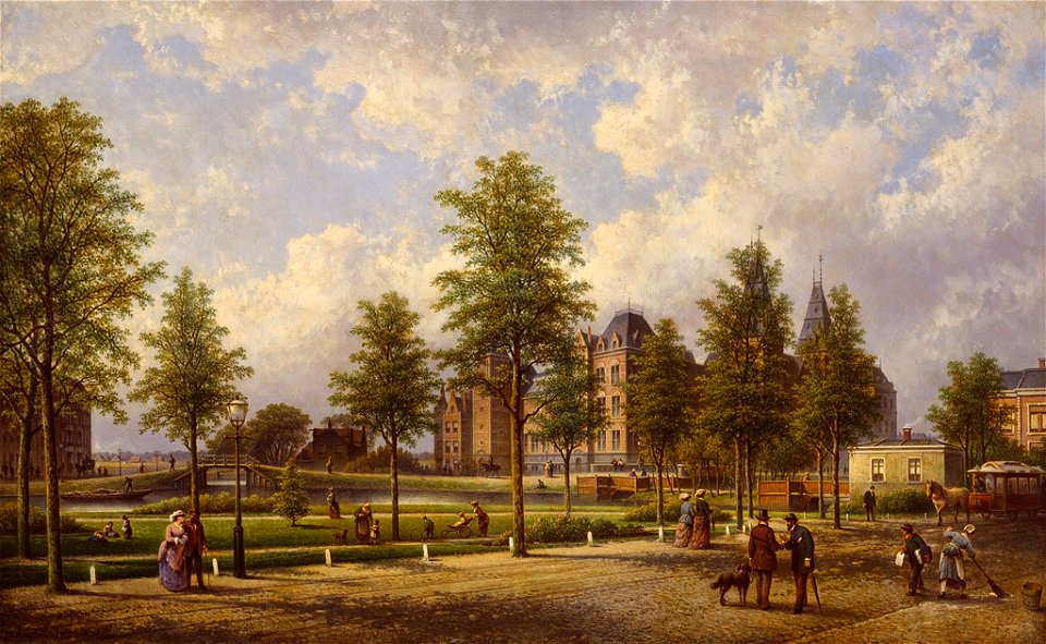 SA 882-Gezicht op het Rijksmuseum vanaf de Weteringschans