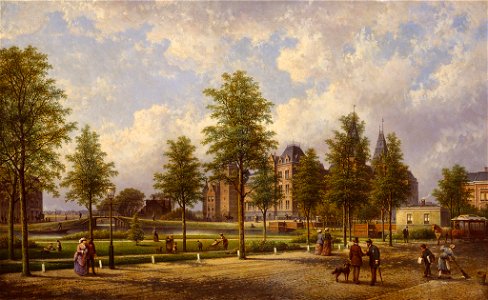 SA 882-Gezicht op het Rijksmuseum vanaf de Weteringschans