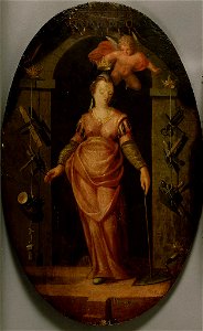 SA 3049-De heilige Barbara, schutspatrones van het Metselaarsgilde