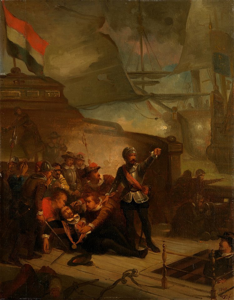 SA 824-Anno 1653. Maarten Harpertsz. Tromp sneuvelt