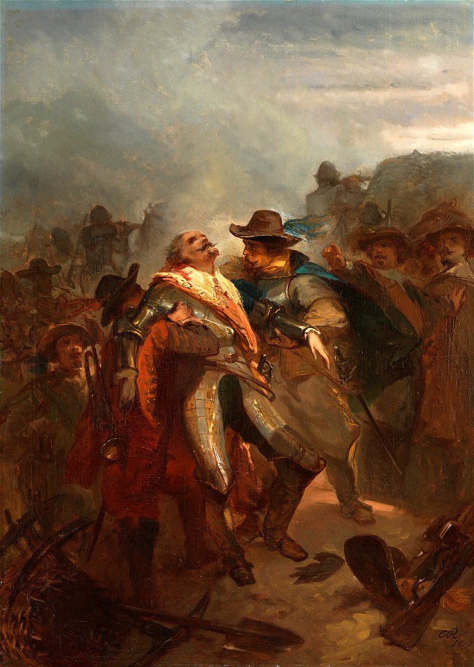 SA 4965-Anno 1632. Ernst Casimir sneuvelt bij Roermond