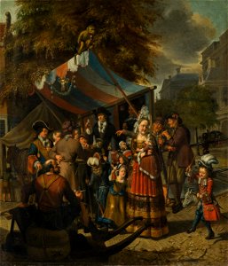SA 22991-Amsterdams stadstafereel met kwakzalver