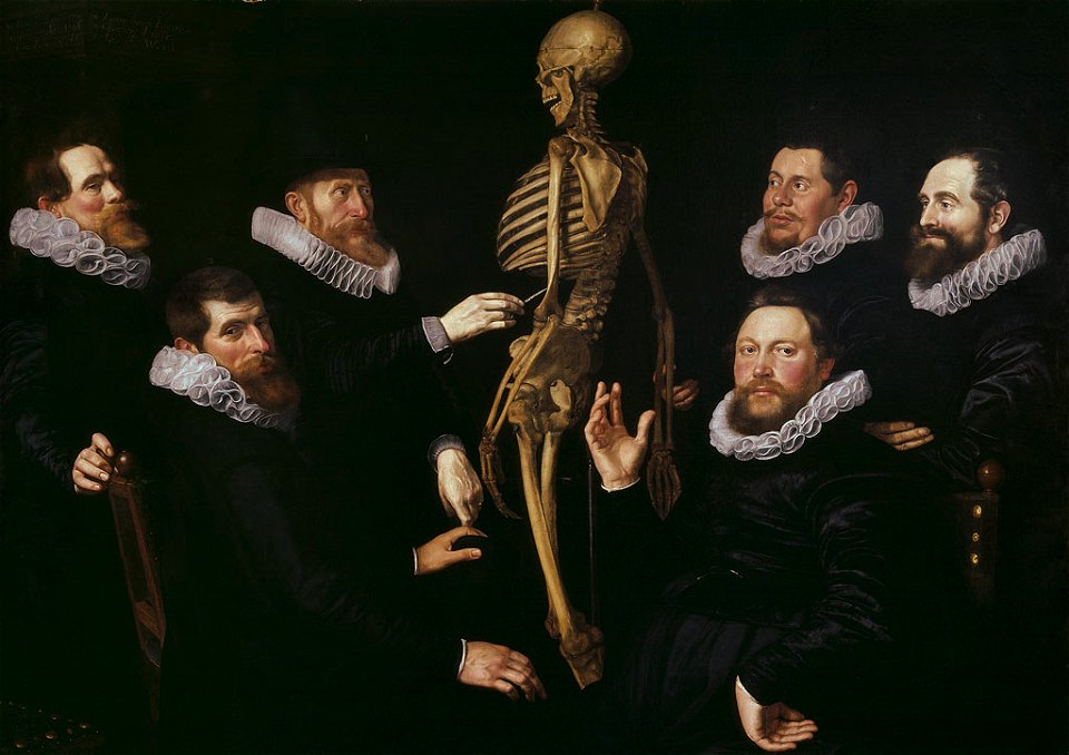 SA 7352-De osteologieles van Dr. Sebastiaen Egbertsz.-Anatomische les van Dr. Sebastiaen Egbertsz. de Vrij