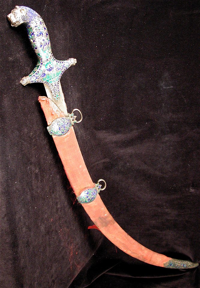 Saber (with lion-headed hilt and scabbard ) (6124505217)