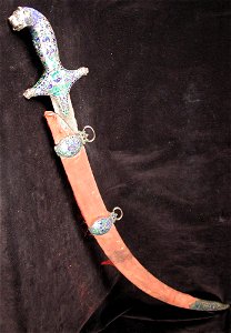 Saber (with lion-headed hilt and scabbard ) (6124505217)
