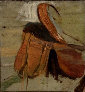 Saddle - Sketch for Cowboys in the Bad Lands
