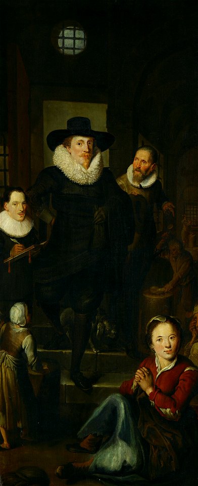 SA 1756-Een aalmoezenier bezoekt de hennepklopperij