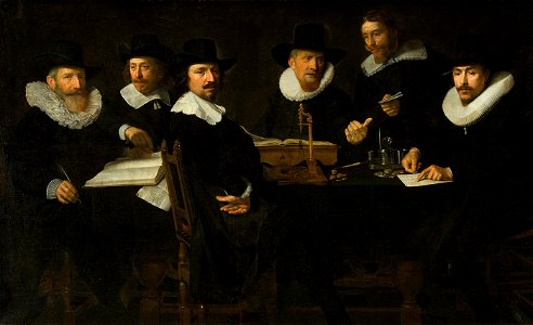 SA 20354-De regenten van het Rasphuis-Regenten en één of twee functionarissen van het Rasphuis