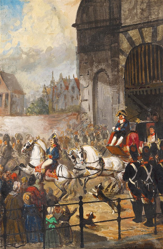 SA 55064.5-1810, vertrek van Lodewijk Napoleon uit Amsterdam-Kroniek van echtpaar Joh. Samuel Wurfbain (1770-1851) en Anna Maria Geertruida Hurrelbrinck (1772-1850), bij gelegenheid van hun gouden bruiloft