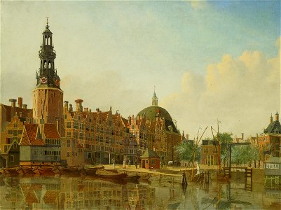 SA 20797-De Haringpakkerstoren gezien vanaf het IJ-De Haringpakkerstoren gezien naar de Haarlemmersluis