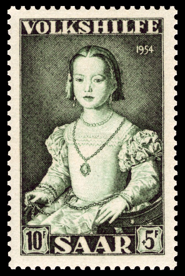 Saar 1954 355 Agnolo Bronzino - Bia de' Medici